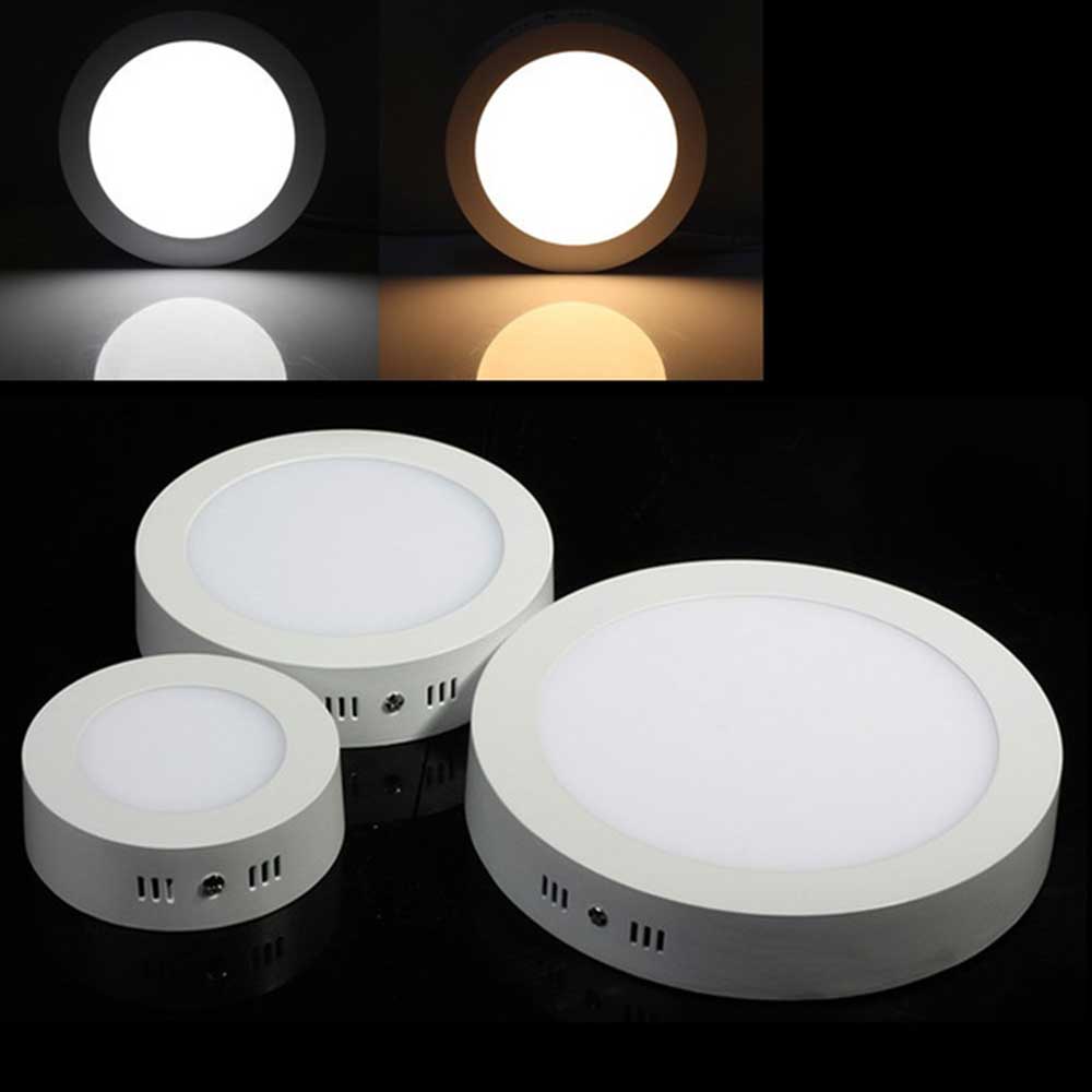 Mini Panel Surface 12W Round 3000K 2yrs wnty