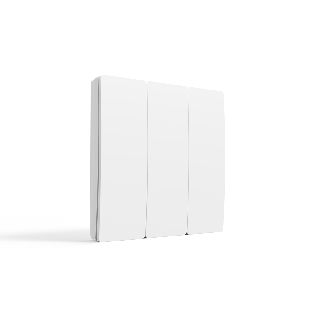 3 Gang Wireless Kinetic Switch, White
