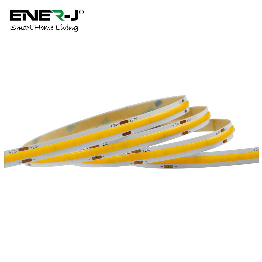 24V COB LED Strip Lights with 480 LEDs/M, 12W/M, 1200lm/M, CRI 90-92, 6500K