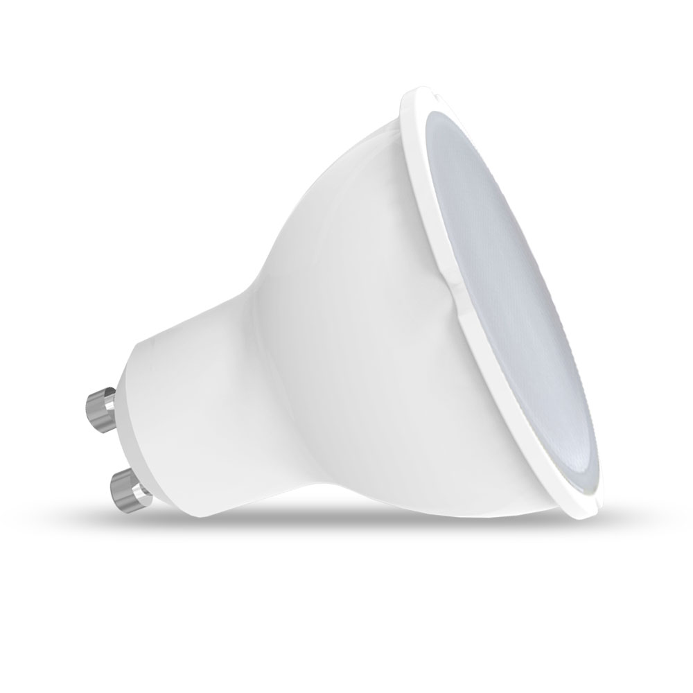 LED Lamp- 7W GU10 Plastic Body SMD DIMMABLE LED, 400Lm 3000K