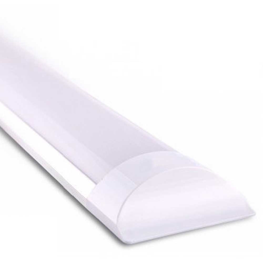 36W Prismatic LED Tube Batten complete fitting 1.2m, 3000 lumens, 4000K (pack of 2 units)