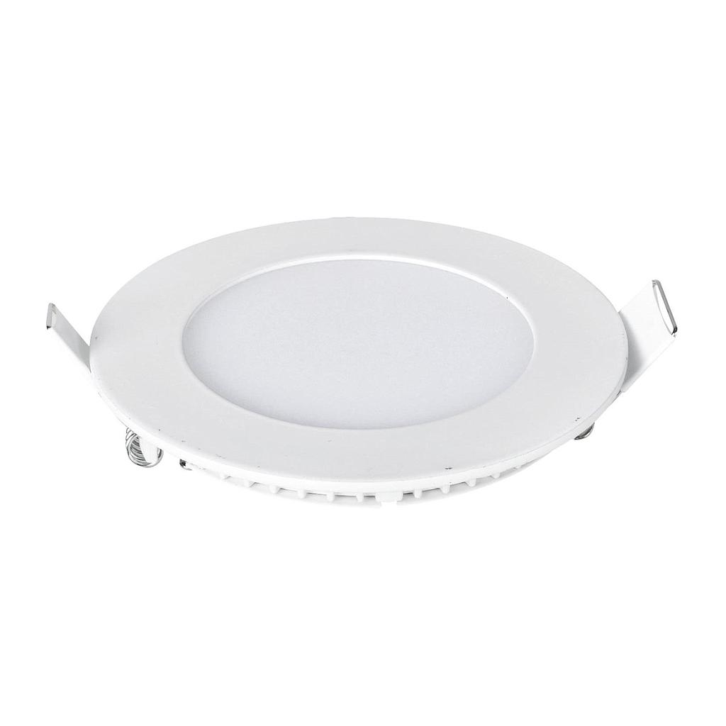6W Recessed Round LED Mini Panel 120mm diameter (Hole Size 105mm), CE Driver, 90 Lm/Watt, RA 80. CCT Switchable