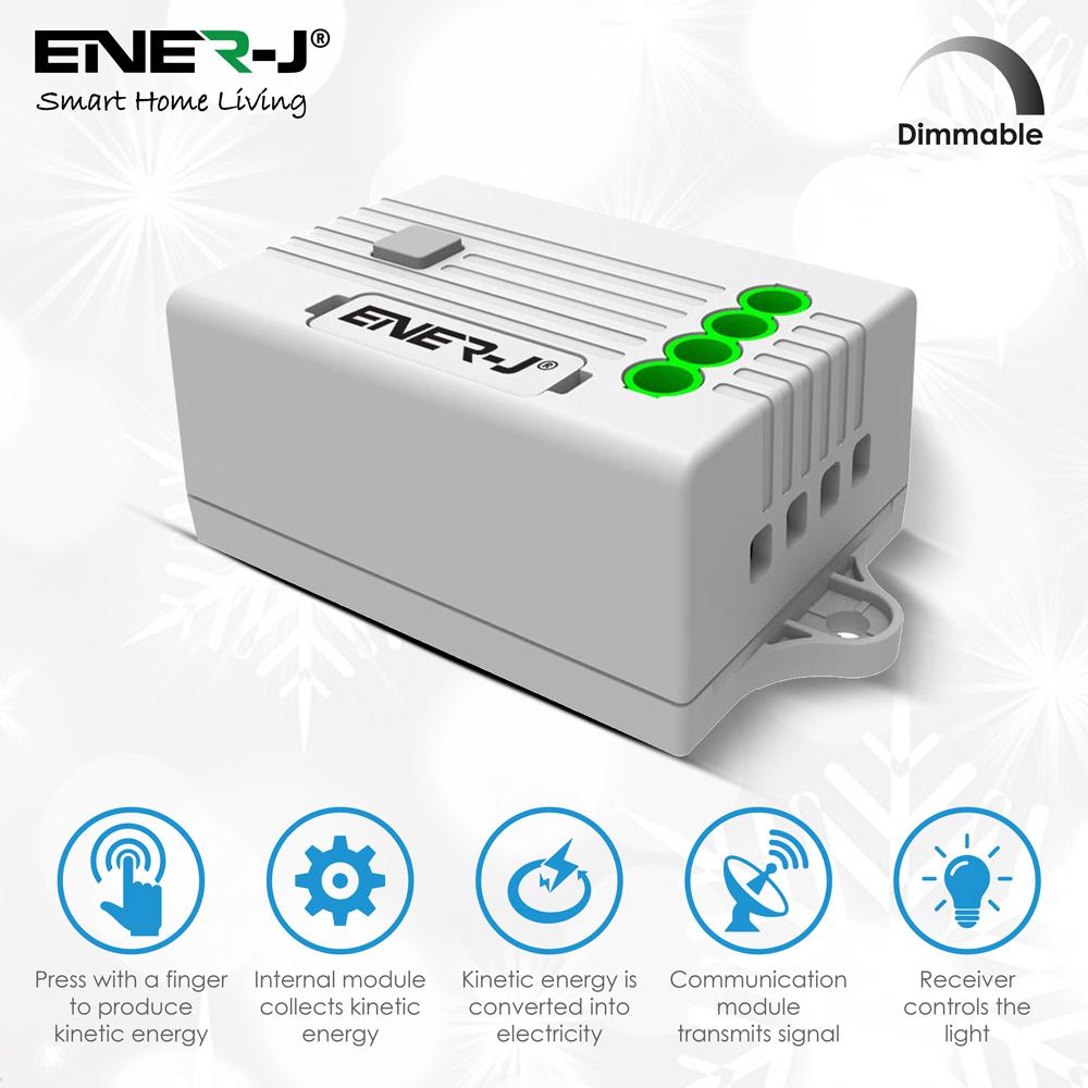 1A Receiver for Dimmable Switch, 433Mhz, on/off/dimming, works on ENER-J Smart App