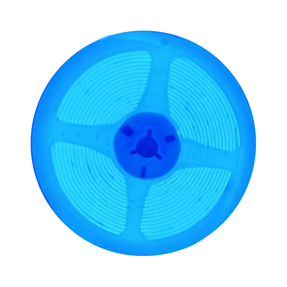 24V COB LED Strip Lights with 320 LEDs/M, 10W/M, 800lm/M, CRI 90-92, Blue Colour