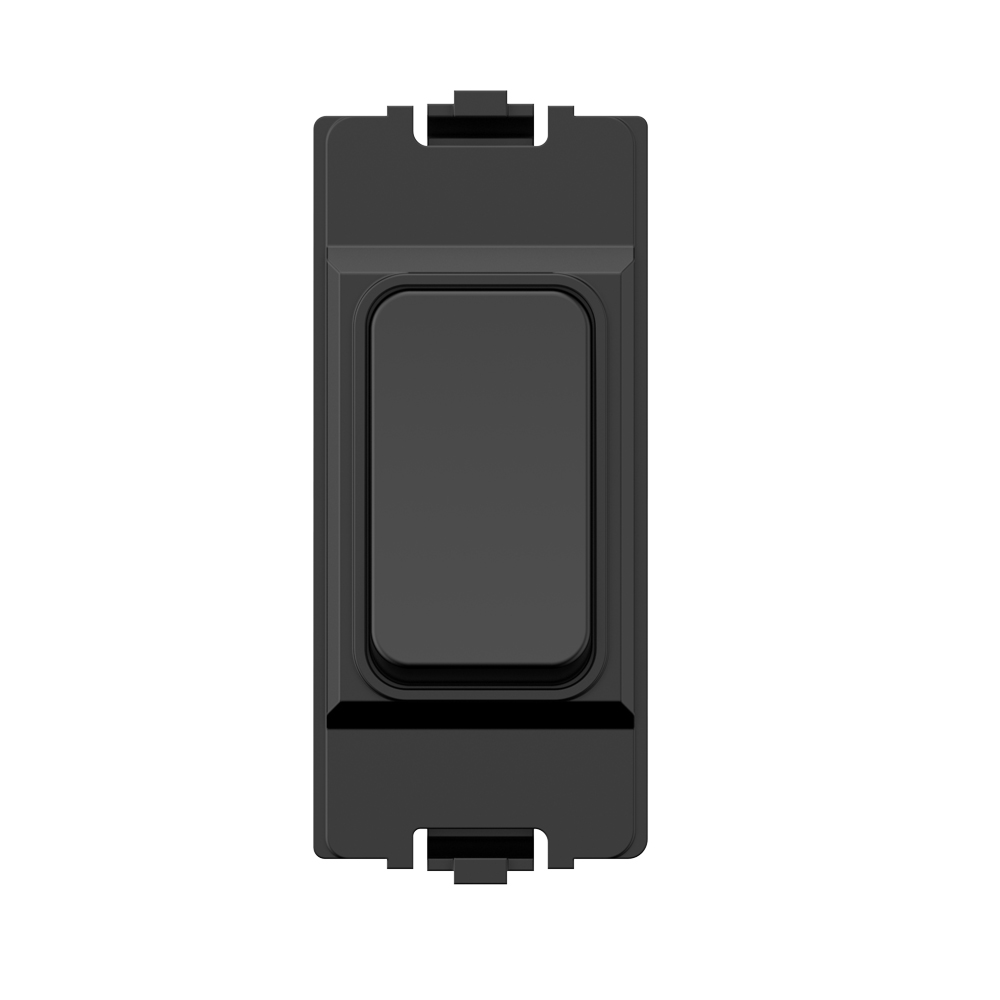 Wireless &amp; Batteryless Kinetic Grid Switch, Black (non dimmable)