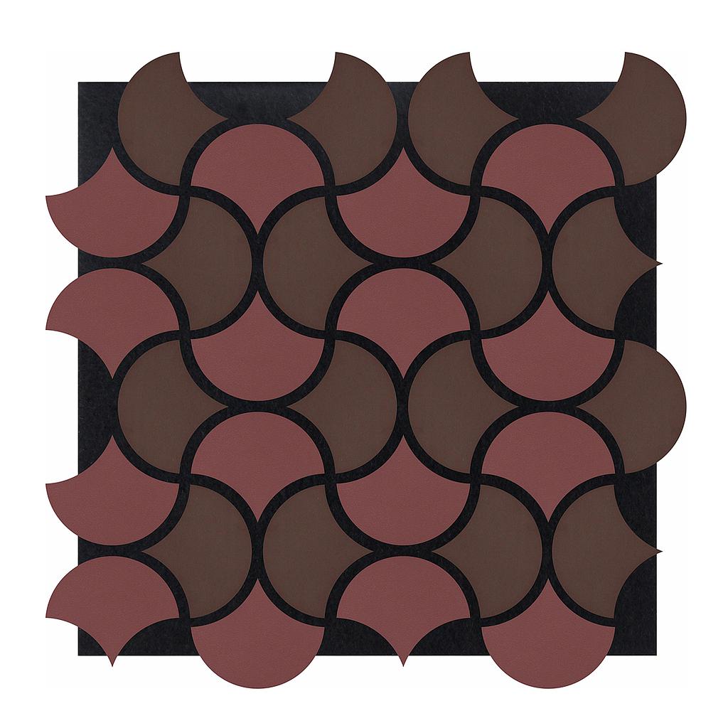 Wave Arc Design Acoustic Wall Panel - Soundproof PET + MDF  Size: 600 x 600 mm