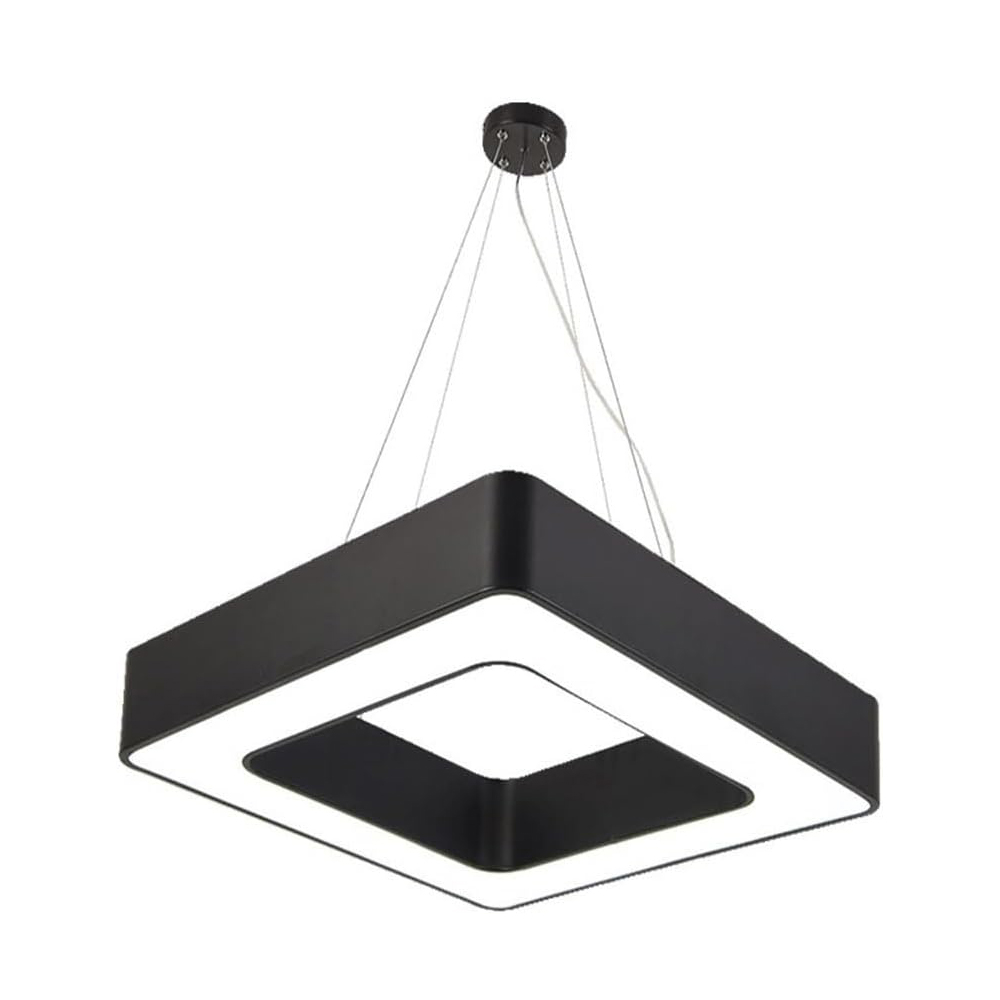 40W Hollow Square Pendant Light, Size: Side length 80 cms, Lampshade height 5 cms