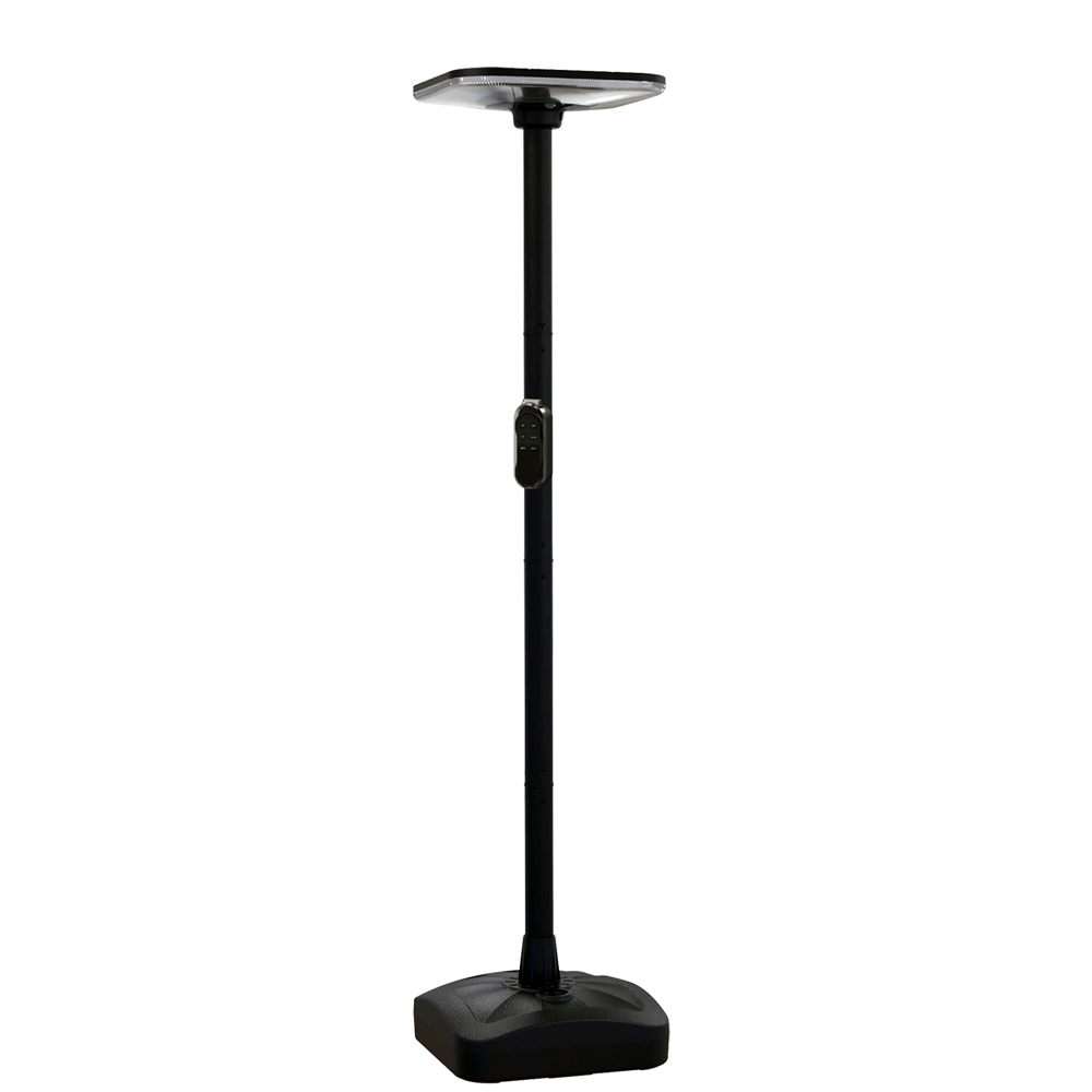 240W PIR Solar Garden Lights with water tank stand, 25W Solar Panel and 24AH Battery, CCT switchable with Remote