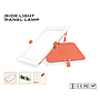  Mini  Panel Recessed 18W Square 3000K