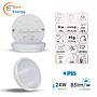 24W LED Bulkhead Standard Model IP65 6000K