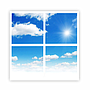 SKY Cloud LED Panel 3D version, 60x60cms, 40W (4 pcs set)