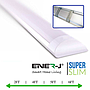 36W Prismatic LED Tube Batten complete fitting 1.2m, 3000 lumens, 3000K (pack of 2 units)